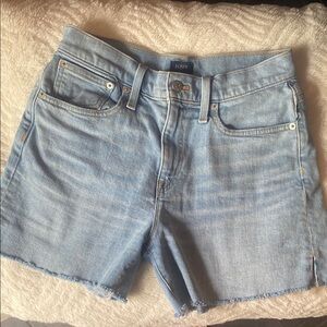 J. Crew Sky Blue Denim Boyfriend Shorts